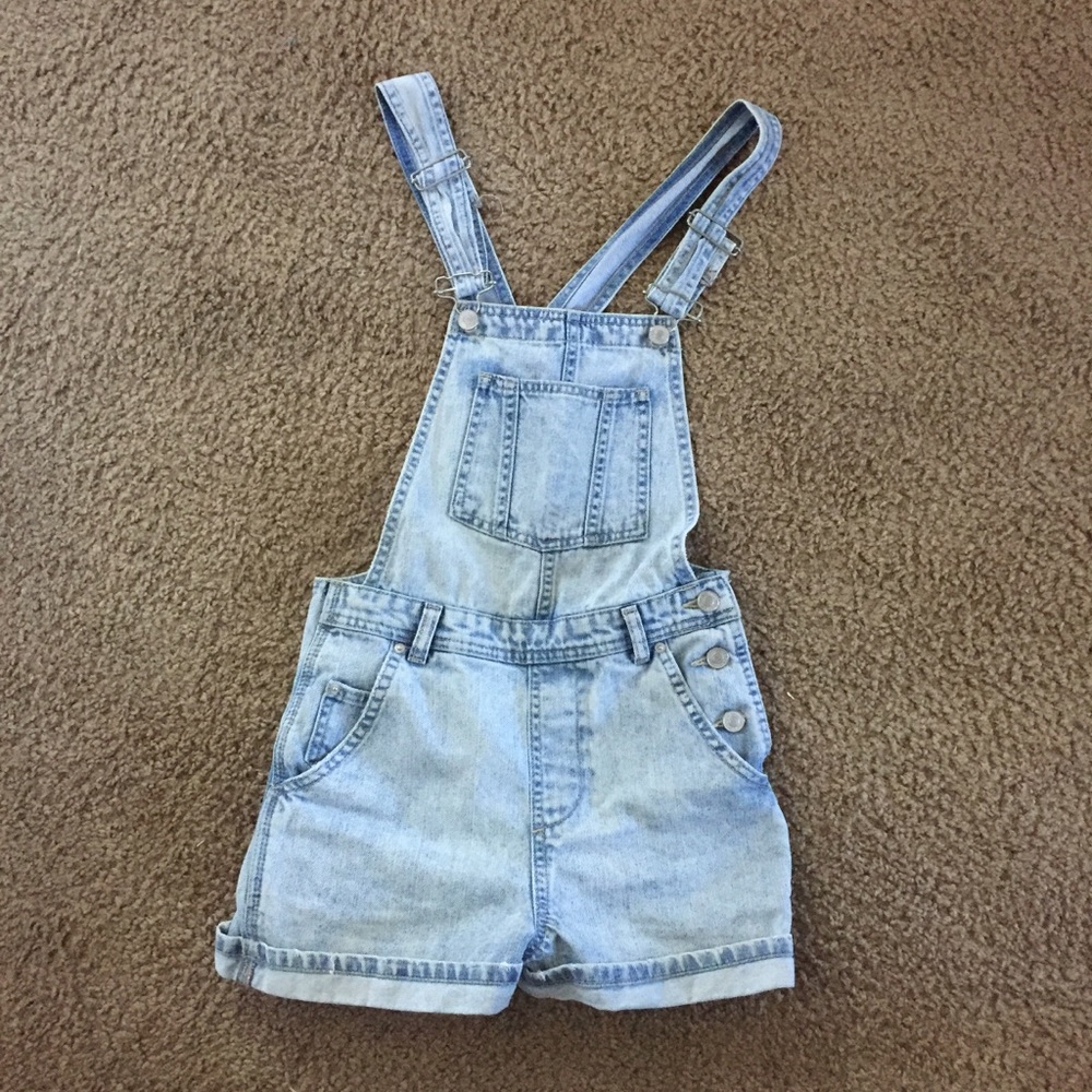 Topshop denim shorteralls size 0